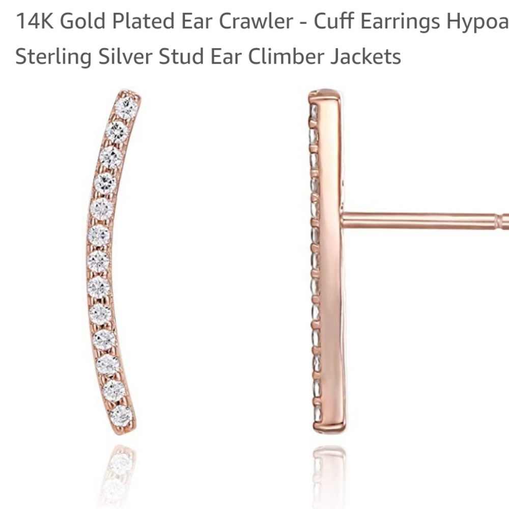 14K Rose gold earings